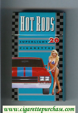 Hot Rods Super light 20 cigarettes 100s hard box